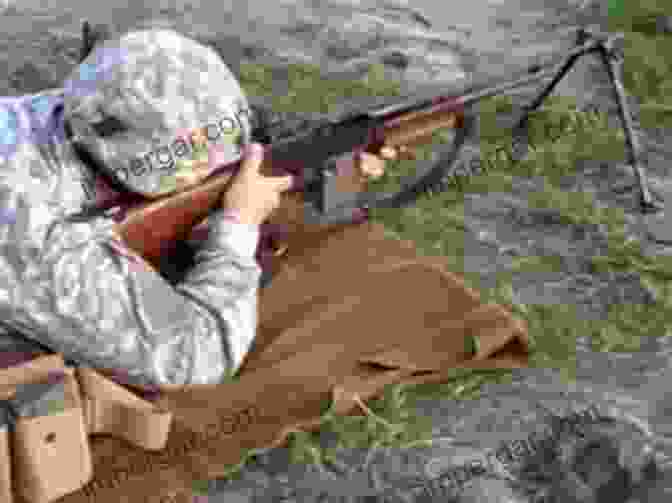 A Browning M1918a2 Firing In Action, Showcasing Its Impressive Rate Of Fire Improvised Munitions Combined With DS GS AND DEPOT MAINTENANCE MANUAL RIFLE CALIBER 30 AUTOMATIC: BROWNING M1918A2 W/E