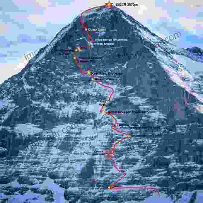 A Climber Scaling The Sheer Cliff Face Of The Eiger North Face The Joy Of Climbing (Terry Gifford S Classic Climbs)