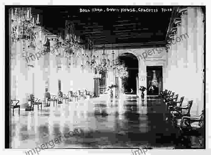 A Glamorous Ball At Government House In Calcutta, Circa 1860, Showcasing The Opulence And Extravagance Of The British Elite. Imperial Life In The Emerald City