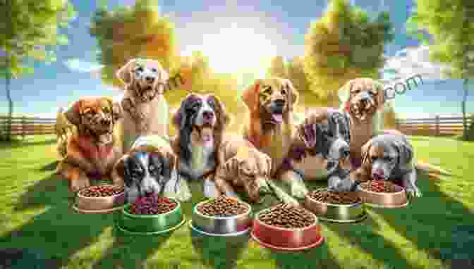 A Group Of Dogs Enjoying A Healthy Meal, Symbolizing The Benefits Of Informed Feeding Feeding Smart With The Science Dog