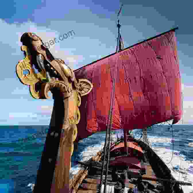 A Group Of Vikings Standing On The Deck Of A Longship, Scanning The Horizon Viking Legacy: A Cornerstone Of World Civilization