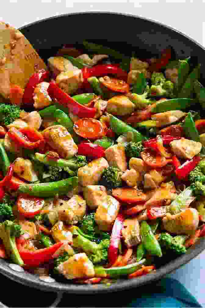 A Photo Of A Chicken And Vegetable Stir Fry. 10 Healthy Quick And Easy Weight Watchers Recipes With Best Diet Meal Plat Cookbook: Change Your Life