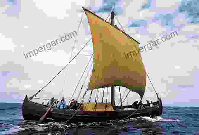 A Replica Of A Viking Longship Sailing Through A Fjord Viking Legacy: A Cornerstone Of World Civilization