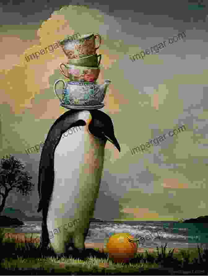 A Surreal Painting Depicting A Penguin Wearing A Monocle And Holding A Book, Representing The Enigmatic And Intriguing Nature Of The Unconscious Mind. The Unconscious (Penguin Modern Classics)