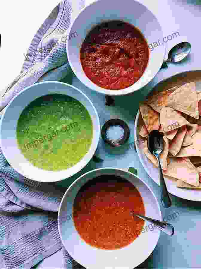 A Vibrant Assortment Of Mexican Salsas, Each With Its Own Unique Flavor And Texture Vegetarian Mexican Cookbook: Over 100 Mouthwatering Recipes To Tamales To Churros For Everyone