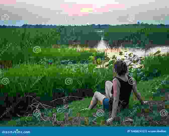 A Woman Sitting By A Lake, Surrounded By Blooming Flowers, Experiencing The Healing And Restorative Power Of Nature. Woman And Nature: The Roaring Inside Her