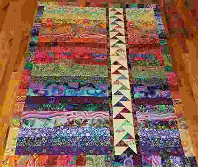 Flying Geese Quilt With Strips Of Soft Pastels Start With Strips: 13 Colorful Quilts From 2 1/2 Strips