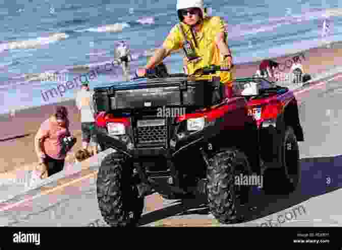 Lifeguard Patrolling The Beach On A Quad The Science Of Beach Lifeguarding