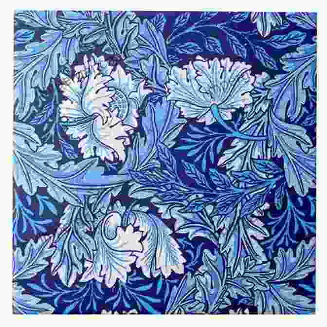 William Morris Tiles Featuring A Geometric Design In Shades Of Blue And White William Morris Decor Design (mini)