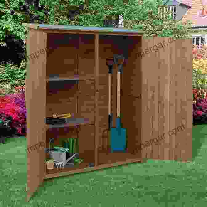 Wooden Tool Shed In A Backyard Homesteading Woodworking: 10 Useful And Easy To Make Wooden Facilities For Your Garden